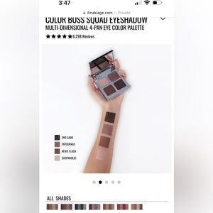 IL MAKIAGE color boss squad 4 pan eyeshadow palette.